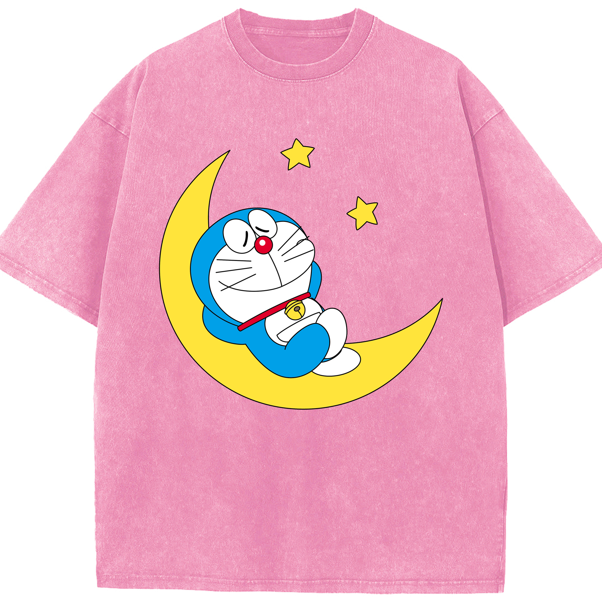 （画像用） ドラえもん Doraemon 綿100% ヴィンテージ風 半袖Tシャツ（フロントプリント）